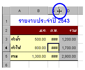 Set Column Width